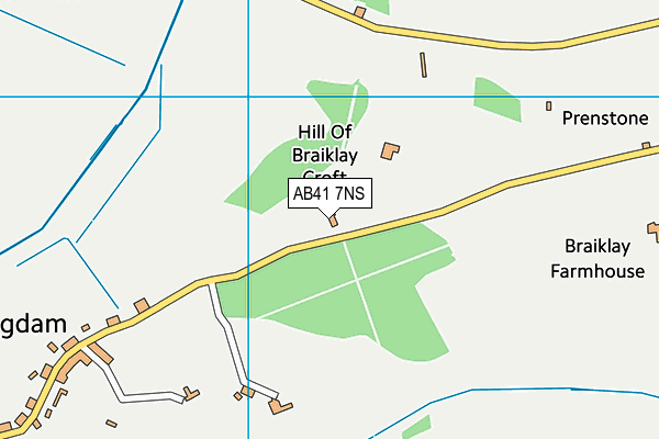 AB41 7NS map - OS VectorMap District (Ordnance Survey) AB41 7NS map - OS VectorMap District (Ordnance Survey)