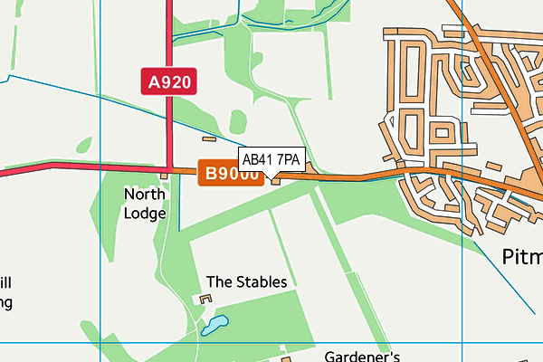 AB41 7PA map - OS VectorMap District (Ordnance Survey) AB41 7PA map - OS VectorMap District (Ordnance Survey)