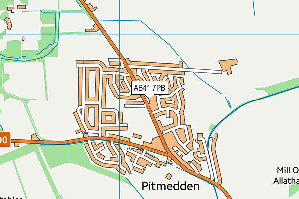 AB41 7PB map - OS VectorMap District (Ordnance Survey) AB41 7PB map - OS VectorMap District (Ordnance Survey)