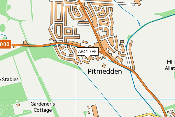 AB41 7PF map - OS VectorMap District (Ordnance Survey) AB41 7PF map - OS VectorMap District (Ordnance Survey)