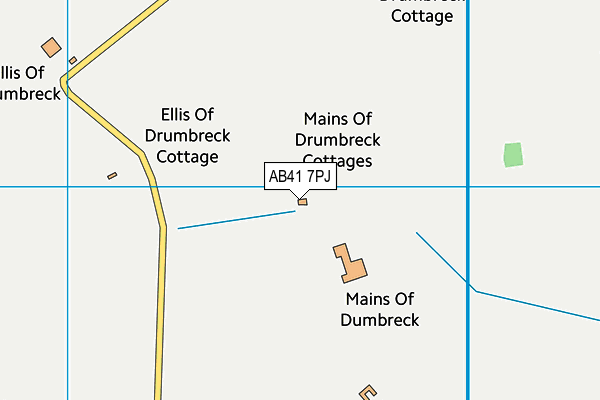AB41 7PJ map - OS VectorMap District (Ordnance Survey) AB41 7PJ map - OS VectorMap District (Ordnance Survey)