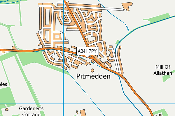 AB41 7PY map - OS VectorMap District (Ordnance Survey) AB41 7PY map - OS VectorMap District (Ordnance Survey)
