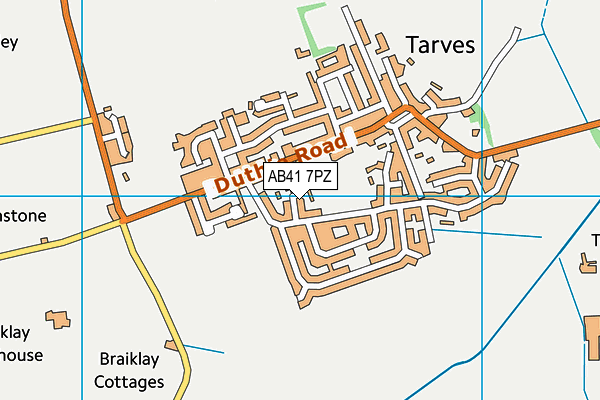 AB41 7PZ map - OS VectorMap District (Ordnance Survey) AB41 7PZ map - OS VectorMap District (Ordnance Survey)