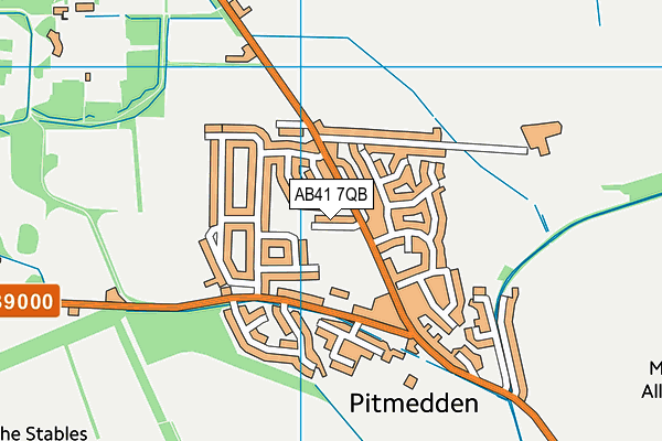 AB41 7QB map - OS VectorMap District (Ordnance Survey) AB41 7QB map - OS VectorMap District (Ordnance Survey)