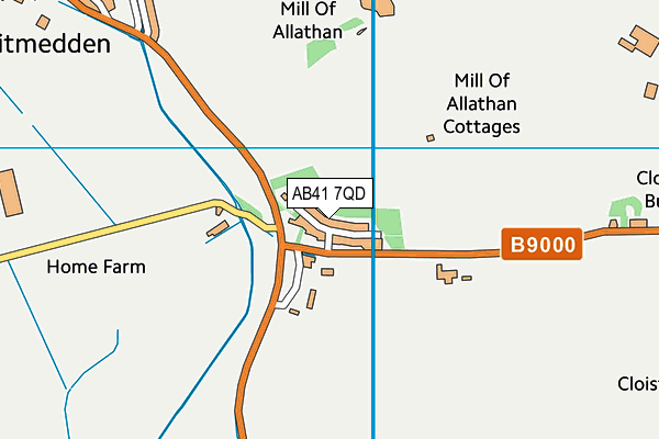 AB41 7QD map - OS VectorMap District (Ordnance Survey) AB41 7QD map - OS VectorMap District (Ordnance Survey)