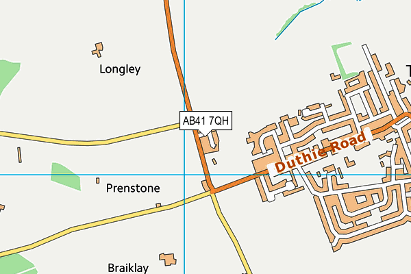 AB41 7QH map - OS VectorMap District (Ordnance Survey) AB41 7QH map - OS VectorMap District (Ordnance Survey)