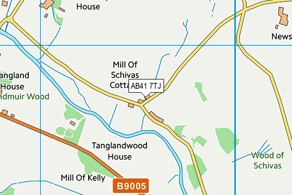 AB41 7TJ map - OS VectorMap District (Ordnance Survey) AB41 7TJ map - OS VectorMap District (Ordnance Survey)