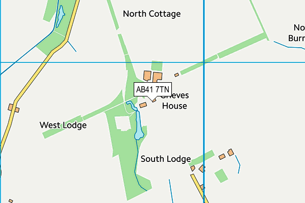 AB41 7TN map - OS VectorMap District (Ordnance Survey) AB41 7TN map - OS VectorMap District (Ordnance Survey)