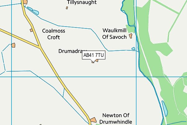 AB41 7TU map - OS VectorMap District (Ordnance Survey) AB41 7TU map - OS VectorMap District (Ordnance Survey)
