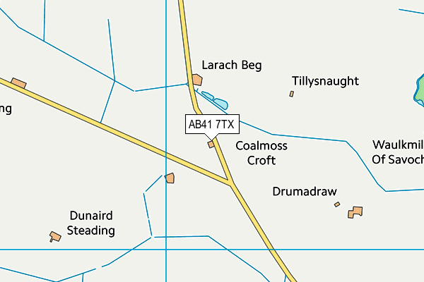 AB41 7TX map - OS VectorMap District (Ordnance Survey) AB41 7TX map - OS VectorMap District (Ordnance Survey)