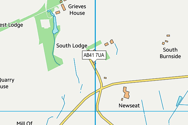 AB41 7UA map - OS VectorMap District (Ordnance Survey) AB41 7UA map - OS VectorMap District (Ordnance Survey)