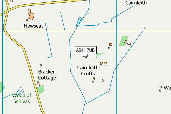AB41 7UB map - OS VectorMap District (Ordnance Survey) AB41 7UB map - OS VectorMap District (Ordnance Survey)