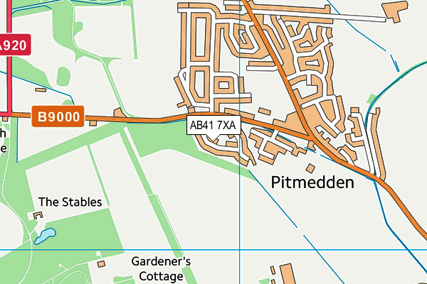 AB41 7XA map - OS VectorMap District (Ordnance Survey) AB41 7XA map - OS VectorMap District (Ordnance Survey)