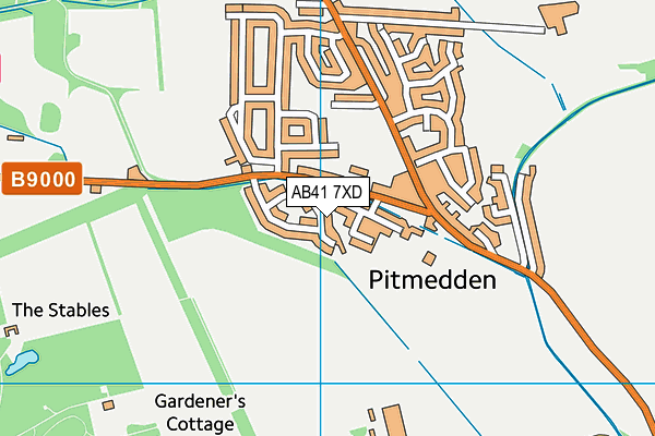 AB41 7XD map - OS VectorMap District (Ordnance Survey) AB41 7XD map - OS VectorMap District (Ordnance Survey)