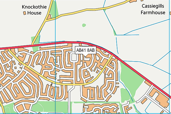 AB41 8AB map - OS VectorMap District (Ordnance Survey) AB41 8AB map - OS VectorMap District (Ordnance Survey)
