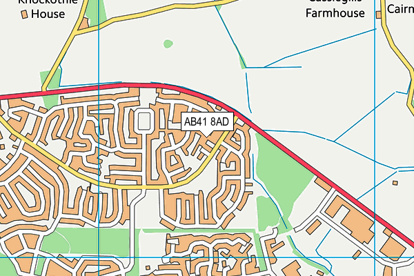 AB41 8AD map - OS VectorMap District (Ordnance Survey) AB41 8AD map - OS VectorMap District (Ordnance Survey)