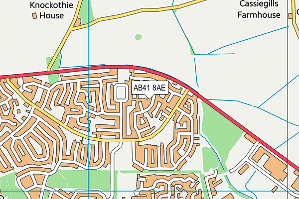 AB41 8AE map - OS VectorMap District (Ordnance Survey) AB41 8AE map - OS VectorMap District (Ordnance Survey)