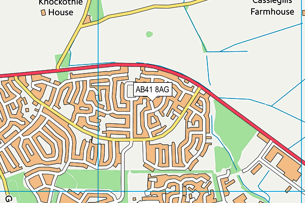 AB41 8AG map - OS VectorMap District (Ordnance Survey) AB41 8AG map - OS VectorMap District (Ordnance Survey)