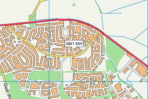 AB41 8AH map - OS VectorMap District (Ordnance Survey) AB41 8AH map - OS VectorMap District (Ordnance Survey)