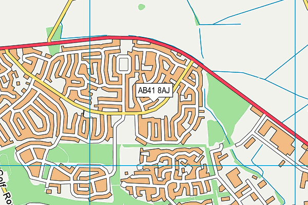 AB41 8AJ map - OS VectorMap District (Ordnance Survey) AB41 8AJ map - OS VectorMap District (Ordnance Survey)