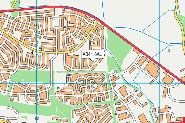 AB41 8AL map - OS VectorMap District (Ordnance Survey) AB41 8AL map - OS VectorMap District (Ordnance Survey)