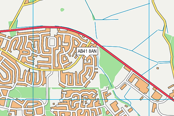 AB41 8AN map - OS VectorMap District (Ordnance Survey) AB41 8AN map - OS VectorMap District (Ordnance Survey)