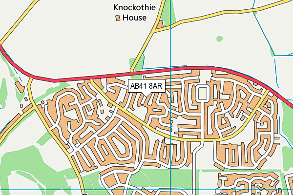 AB41 8AR map - OS VectorMap District (Ordnance Survey) AB41 8AR map - OS VectorMap District (Ordnance Survey)