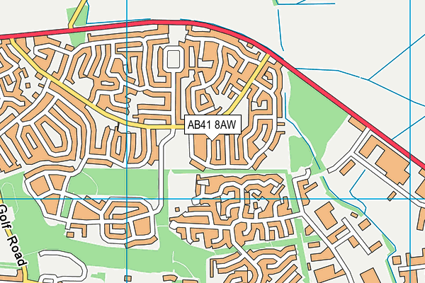 AB41 8AW map - OS VectorMap District (Ordnance Survey) AB41 8AW map - OS VectorMap District (Ordnance Survey)