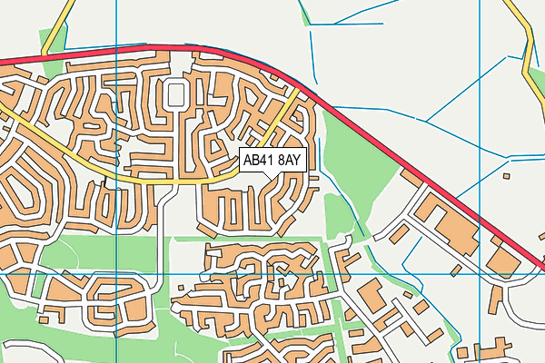 AB41 8AY map - OS VectorMap District (Ordnance Survey) AB41 8AY map - OS VectorMap District (Ordnance Survey)