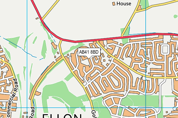 AB41 8BD map - OS VectorMap District (Ordnance Survey) AB41 8BD map - OS VectorMap District (Ordnance Survey)