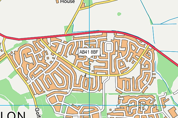 AB41 8BF map - OS VectorMap District (Ordnance Survey) AB41 8BF map - OS VectorMap District (Ordnance Survey)