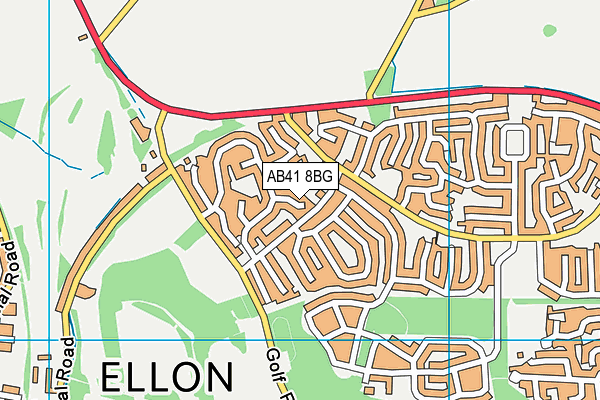 AB41 8BG map - OS VectorMap District (Ordnance Survey) AB41 8BG map - OS VectorMap District (Ordnance Survey)