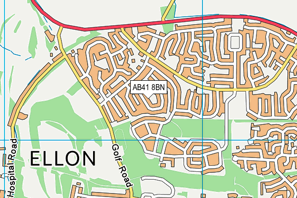 AB41 8BN map - OS VectorMap District (Ordnance Survey) AB41 8BN map - OS VectorMap District (Ordnance Survey)