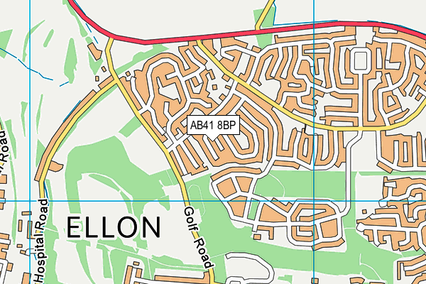 AB41 8BP map - OS VectorMap District (Ordnance Survey) AB41 8BP map - OS VectorMap District (Ordnance Survey)