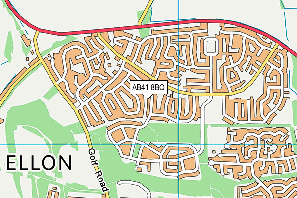 AB41 8BQ map - OS VectorMap District (Ordnance Survey) AB41 8BQ map - OS VectorMap District (Ordnance Survey)
