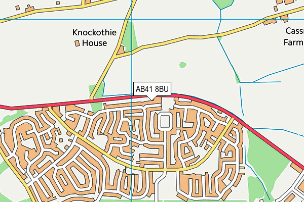 AB41 8BU map - OS VectorMap District (Ordnance Survey) AB41 8BU map - OS VectorMap District (Ordnance Survey)