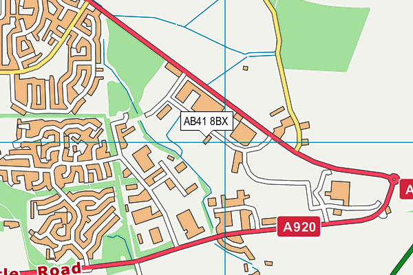 AB41 8BX map - OS VectorMap District (Ordnance Survey) AB41 8BX map - OS VectorMap District (Ordnance Survey)