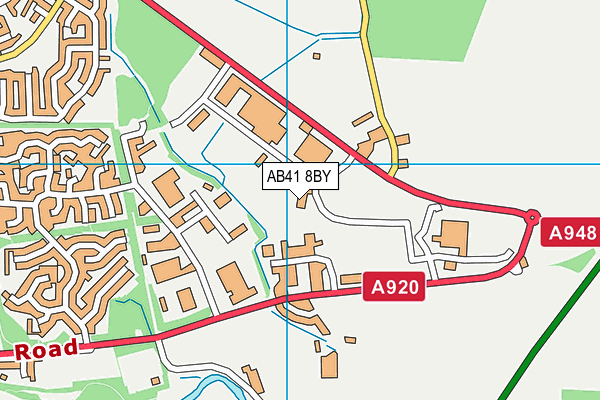 AB41 8BY map - OS VectorMap District (Ordnance Survey) AB41 8BY map - OS VectorMap District (Ordnance Survey)