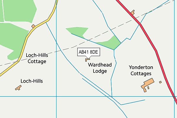 AB41 8DE map - OS VectorMap District (Ordnance Survey) AB41 8DE map - OS VectorMap District (Ordnance Survey)