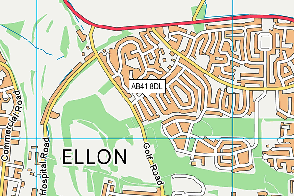 AB41 8DL map - OS VectorMap District (Ordnance Survey) AB41 8DL map - OS VectorMap District (Ordnance Survey)