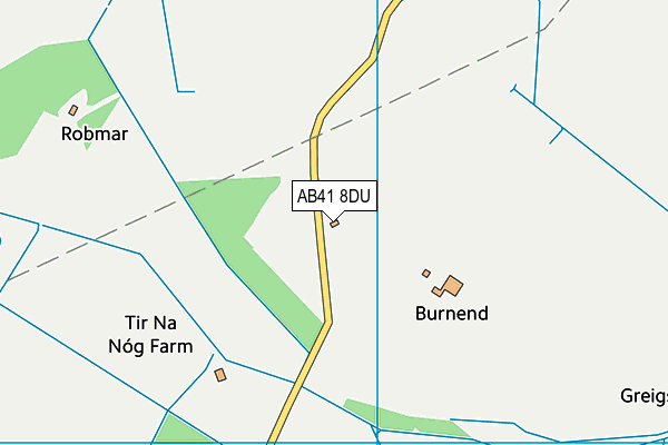 AB41 8DU map - OS VectorMap District (Ordnance Survey) AB41 8DU map - OS VectorMap District (Ordnance Survey)