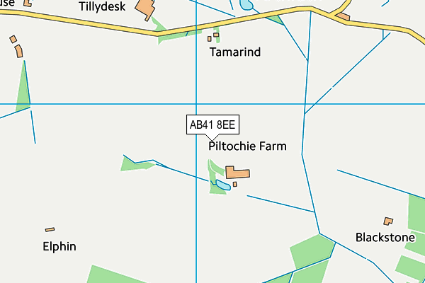 AB41 8EE map - OS VectorMap District (Ordnance Survey) AB41 8EE map - OS VectorMap District (Ordnance Survey)