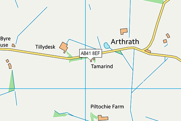 AB41 8EF map - OS VectorMap District (Ordnance Survey) AB41 8EF map - OS VectorMap District (Ordnance Survey)