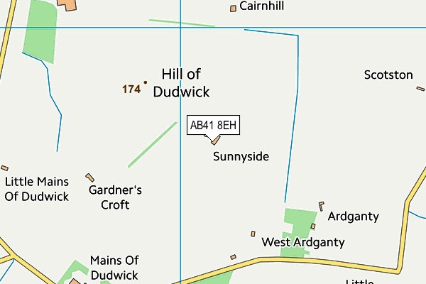 AB41 8EH map - OS VectorMap District (Ordnance Survey) AB41 8EH map - OS VectorMap District (Ordnance Survey)