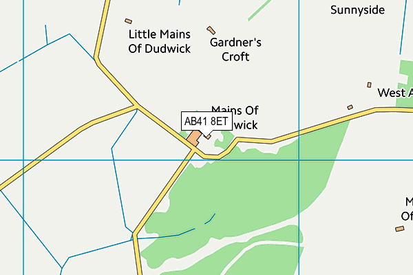 AB41 8ET map - OS VectorMap District (Ordnance Survey) AB41 8ET map - OS VectorMap District (Ordnance Survey)