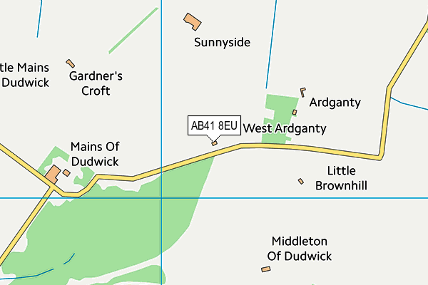 AB41 8EU map - OS VectorMap District (Ordnance Survey) AB41 8EU map - OS VectorMap District (Ordnance Survey)