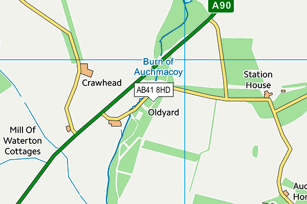 AB41 8HD map - OS VectorMap District (Ordnance Survey) AB41 8HD map - OS VectorMap District (Ordnance Survey)