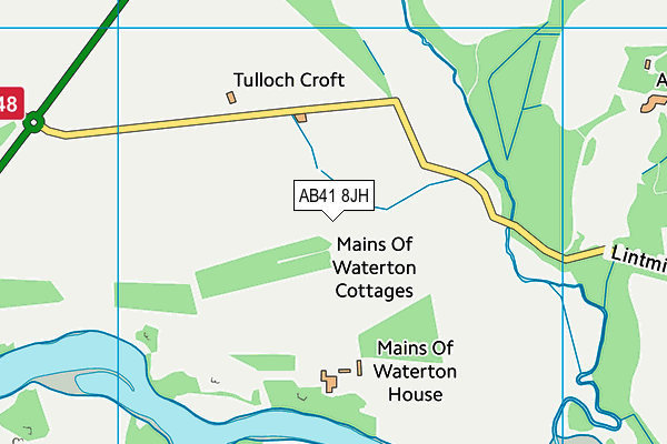 AB41 8JH map - OS VectorMap District (Ordnance Survey) AB41 8JH map - OS VectorMap District (Ordnance Survey)