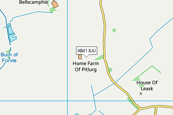 AB41 8JU map - OS VectorMap District (Ordnance Survey) AB41 8JU map - OS VectorMap District (Ordnance Survey)