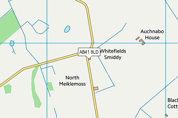 AB41 8LD map - OS VectorMap District (Ordnance Survey) AB41 8LD map - OS VectorMap District (Ordnance Survey)